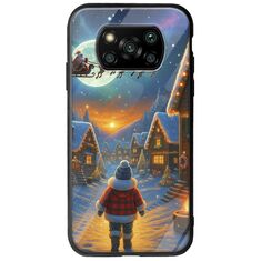 Santa Over The Village Xiaomi Poco X3 NFC / X3 Pro Groove TPU (Tempered Glass και TPU)