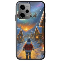 Santa Over The Village Xiaomi Poco X5 5G Groove TPU (Tempered Glass και TPU)