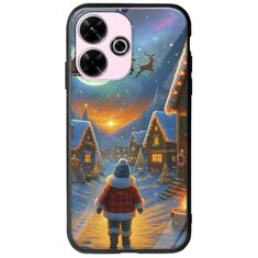 Santa Over The Village Xiaomi Redmi 13 4G Groove TPU (Tempered Glass και TPU)