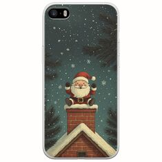 Chimney Santa iPhone 5/5s/SE 2016 Flexible TPU (Διάφανη Σιλικόνη)