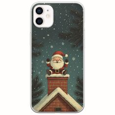 Chimney Santa iPhone 12 Flexible TPU (Διάφανη Σιλικόνη)