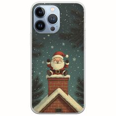 Chimney Santa iPhone 13 Pro Flexible TPU (Διάφανη Σιλικόνη)