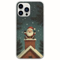 Chimney Santa iPhone 14 Pro Flexible TPU (Διάφανη Σιλικόνη)