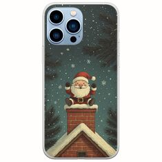 Chimney Santa iPhone 14 Pro Max Flexible TPU (Διάφανη Σιλικόνη)