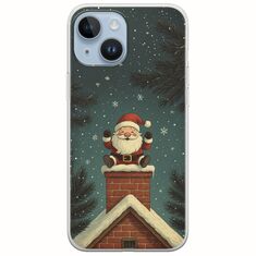 Chimney Santa iPhone 15 Flexible TPU (Διάφανη Σιλικόνη)