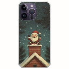 Chimney Santa iPhone 15 Pro Flexible TPU (Διάφανη Σιλικόνη)