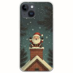 Chimney Santa iPhone 15 Plus Flexible TPU (Διάφανη Σιλικόνη)