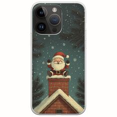 Chimney Santa iPhone 15 Pro Max Flexible TPU (Διάφανη Σιλικόνη)