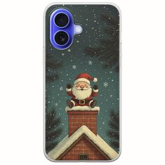 Chimney Santa iPhone 16 Flexible TPU (Διάφανη Σιλικόνη)