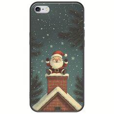 Chimney Santa iPhone 6/6s Black TPU (Μαύρη Σιλικόνη)