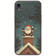Chimney Santa iPhone XR Black TPU (Μαύρη Σιλικόνη)