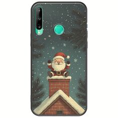 Chimney Santa Huawei P40 Lite E Black TPU (Μαύρη Σιλικόνη)