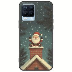 Chimney Santa Realme 8 / 8 Pro Black TPU (Μαύρη Σιλικόνη)