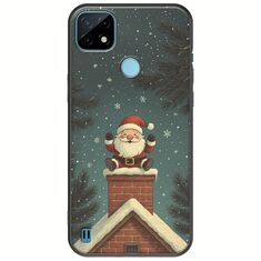 Chimney Santa Realme C21Y / Realme C25Y Black TPU (Μαύρη Σιλικόνη)