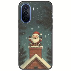 Chimney Santa Huawei Nova Y70 Black TPU (Μαύρη Σιλικόνη)