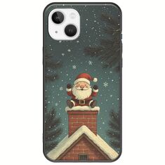Chimney Santa iPhone 14 Black TPU (Μαύρη Σιλικόνη)