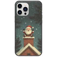 Chimney Santa iPhone 14 Pro Black TPU (Μαύρη Σιλικόνη)
