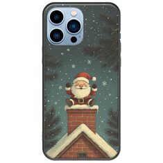Chimney Santa iPhone 14 Pro Max Black TPU (Μαύρη Σιλικόνη)