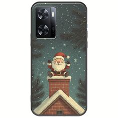 Chimney Santa Oppo A57s Black TPU (Μαύρη Σιλικόνη)
