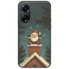 Chimney Santa Oppo A98 5G Black TPU (Μαύρη Σιλικόνη)