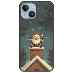Chimney Santa iPhone 15 Black TPU (Μαύρη Σιλικόνη)