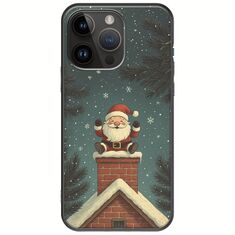 Chimney Santa iPhone 15 Pro Max Black TPU (Μαύρη Σιλικόνη)