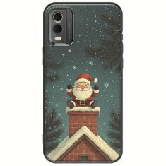 Chimney Santa Nokia C32 Black TPU (Μαύρη Σιλικόνη)