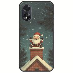 Chimney Santa Oppo A38 Black TPU (Μαύρη Σιλικόνη)