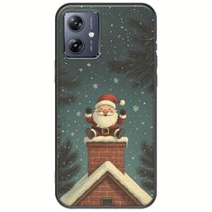 Chimney Santa Motorola Moto G54 5G Black TPU (Μαύρη Σιλικόνη)