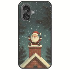 Chimney Santa iPhone 16 Plus Black TPU (Μαύρη Σιλικόνη)