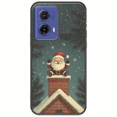 Chimney Santa Motorola Moto G85 5G Black TPU (Μαύρη Σιλικόνη)