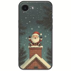 Chimney Santa iPhone 16e Black TPU (Μαύρη Σιλικόνη)