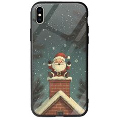 Chimney Santa iPhone X / XS Groove TPU (Tempered Glass και TPU)