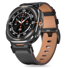 Λουράκι Tech Protect Delta Pro Leather Samsung Galaxy Watch Ultra 47mm Black