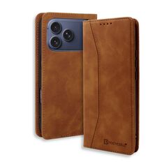 Θήκη Bodycell PU Leather Book iPhone 17 Pro Brown