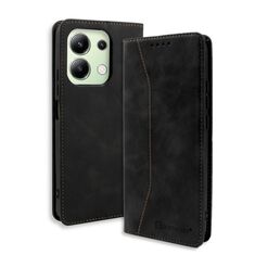 θήκη Xiaomi Redmi Note 13 4G PU leather μαύρη