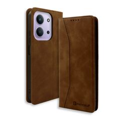 Θήκη Bodycell PU Leather Book Xiaomi Redmi 15C 5G καφέ