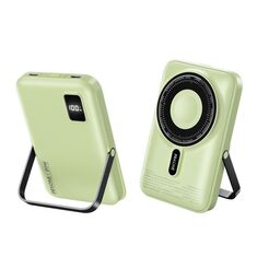 WK 10000mAh ασύρματο power bank για iPhone Green