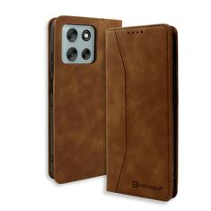 θήκη Motorola G56 5G PU leather καφέ book