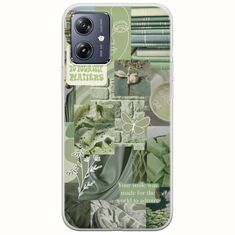Aesthetic Green Motorola Moto G54 5G Flexible TPU (Διάφανη Σιλικόνη)
