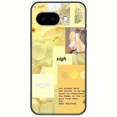 Aesthetic Yellow Google Pixel 9a 5G Black TPU (Μαύρη Σιλικόνη)