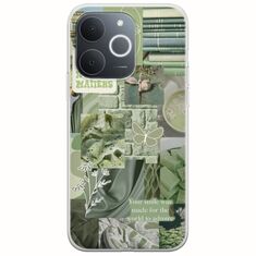 Aesthetic Green Realme Note 70T Flexible TPU (Διάφανη Σιλικόνη)
