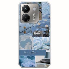 Aesthetic Blue Xiaomi Poco M7 Pro 5G Flexible TPU (Διάφανη Σιλικόνη)