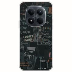 Aesthetic Black Xiaomi Redmi Note 15 Pro 5G Flexible TPU (Διάφανη Σιλικόνη)