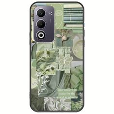 Aesthetic Green Oppo A5 4G/5G Black TPU (Μαύρη Σιλικόνη)