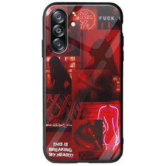 Aesthetic Red Samsung Galaxy A26 5G  Groove TPU (Tempered Glass και TPU)