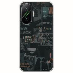 Aesthetic Black Xiaomi Poco F7 5G Flexible TPU (Διάφανη Σιλικόνη)