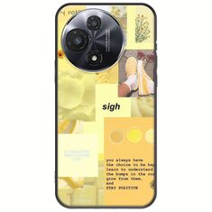 Aesthetic Yellow TCL 60R 5G Black TPU (Μαύρη Σιλικόνη)