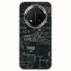 Aesthetic Black Honor Magic 7 Lite 5G Flexible TPU (Διάφανη Σιλικόνη)