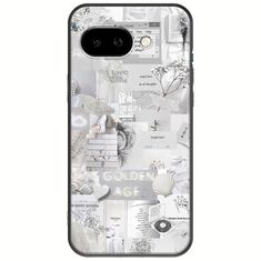 Aesthetic White Google Pixel 9a 5G Black TPU (Μαύρη Σιλικόνη)